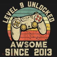 9th Birthday Gift Boy 9 Years Being Awesome Mousepad thumb 1