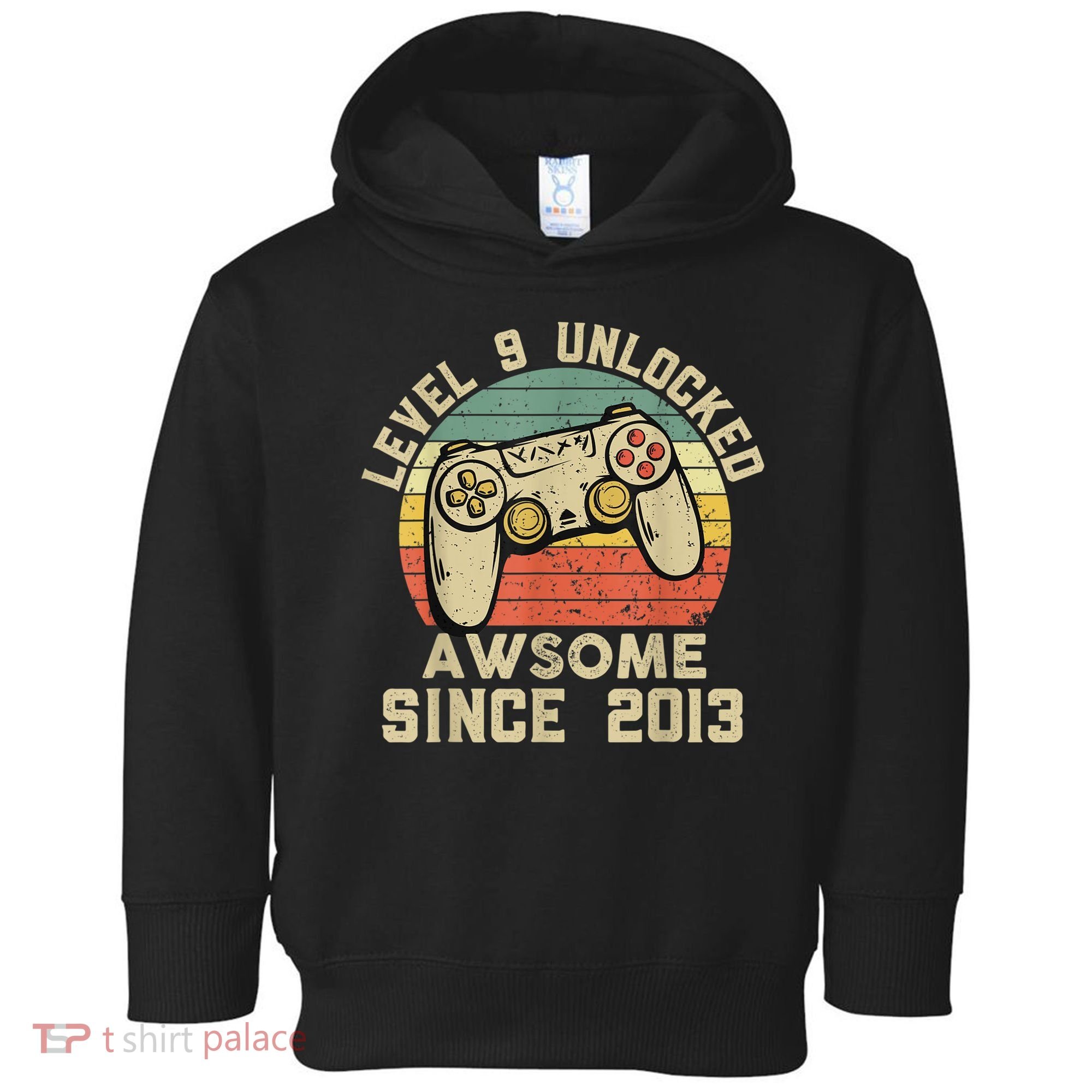 9th Birthday Gift Boy 9 Years Being Awesome Toddler Hoodie