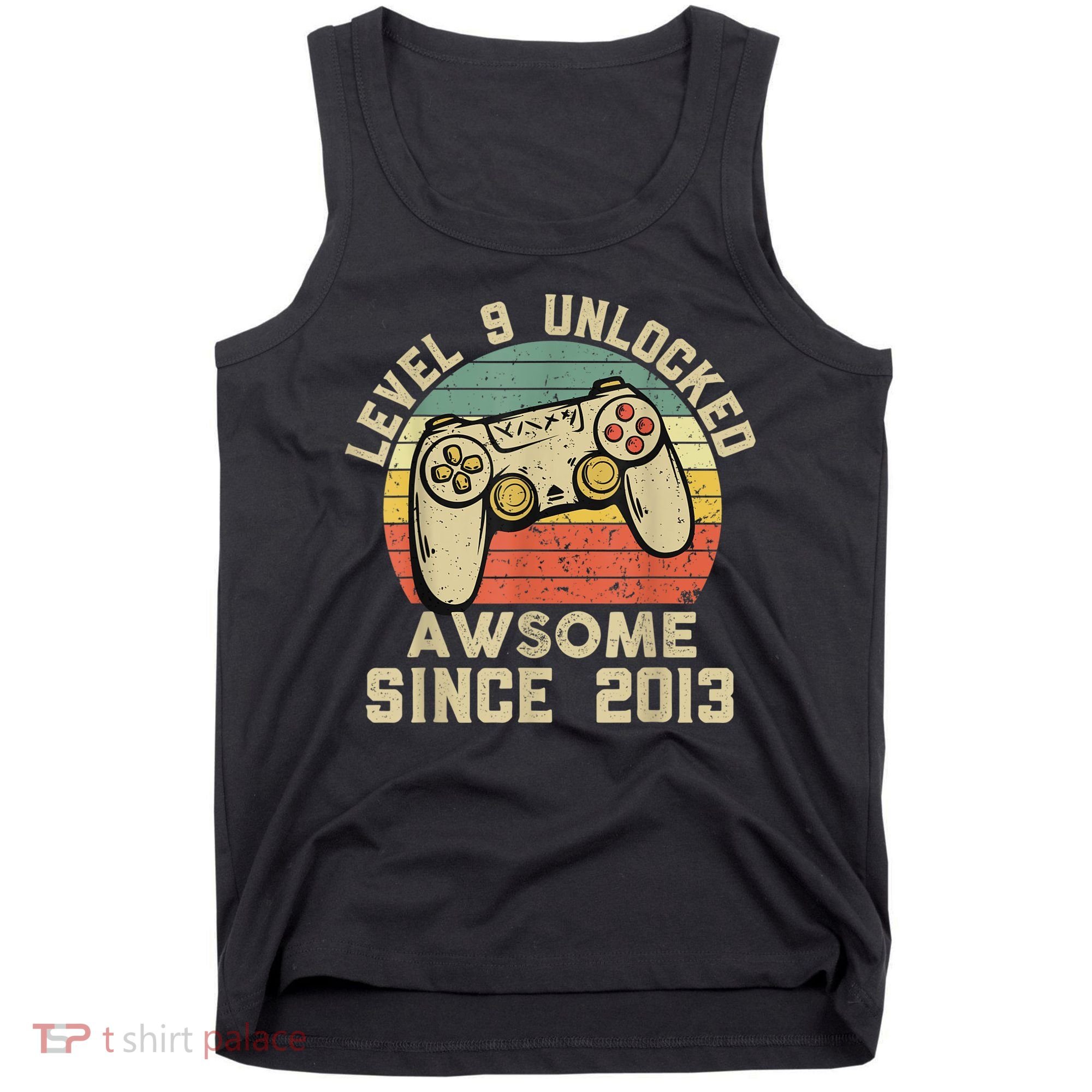 9th Birthday Gift Boy 9 Years Being Awesome Tank Top