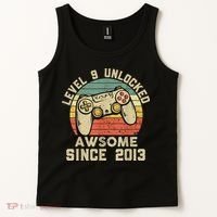 9th Birthday Gift Boy 9 Years Being Awesome Tank Top thumb 2