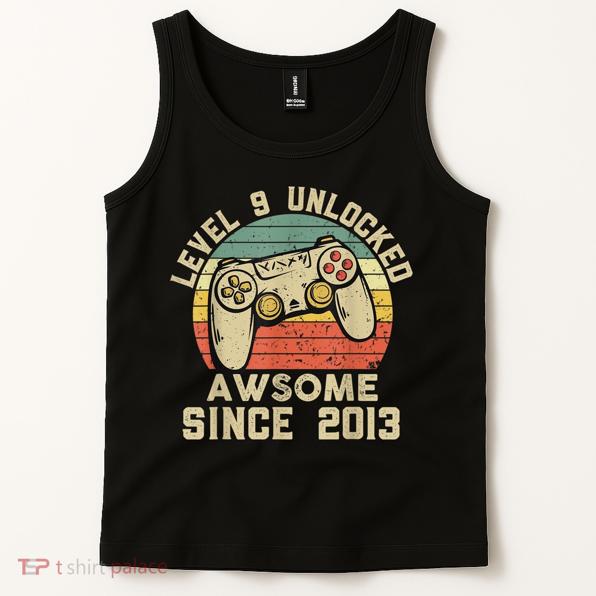 9th Birthday Gift Boy 9 Years Being Awesome Tank Top