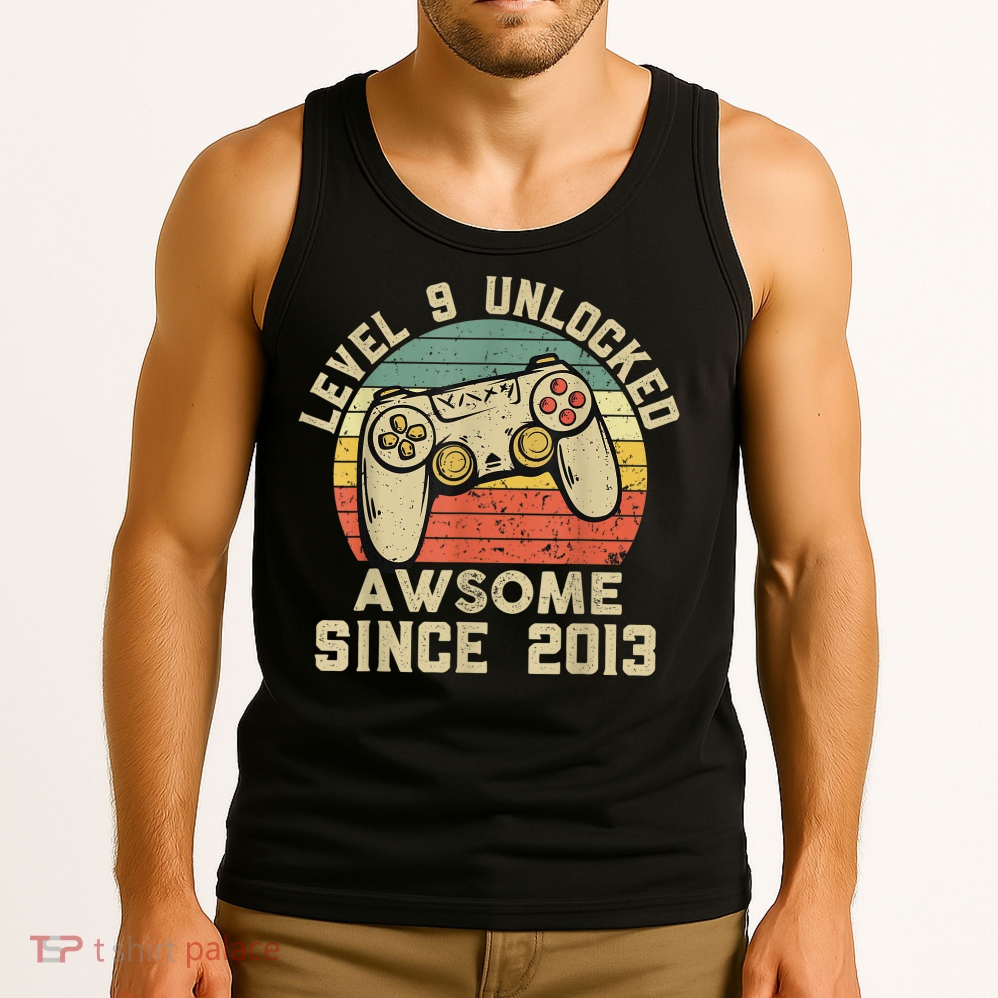 9th Birthday Gift Boy 9 Years Being Awesome Tank Top
