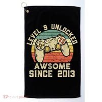 9th Birthday Gift Boy 9 Years Being Awesome Golf Towel thumb 0