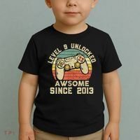 9th Birthday Gift Boy 9 Years Being Awesome Toddler T-Shirt thumb 2
