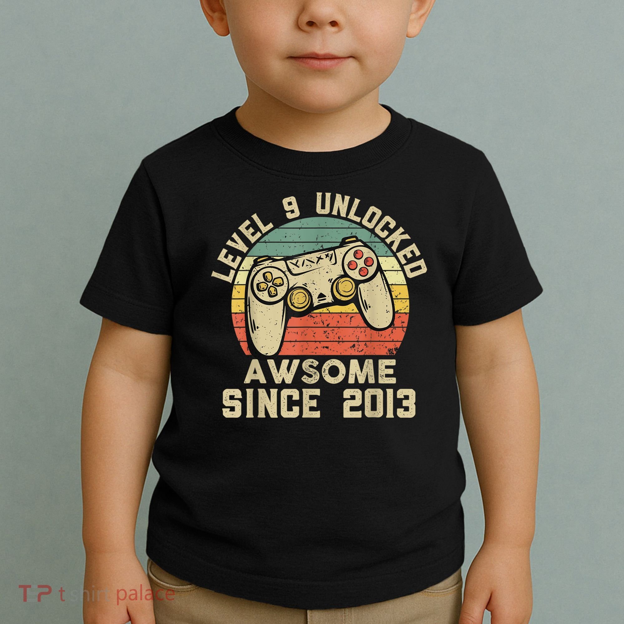 9th Birthday Gift Boy 9 Years Being Awesome Toddler T-Shirt
