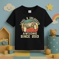 9th Birthday Gift Boy 9 Years Being Awesome Toddler T-Shirt thumb 3