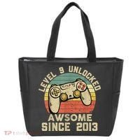 9th Birthday Gift Boy 9 Years Being Awesome Tote Bag thumb 0