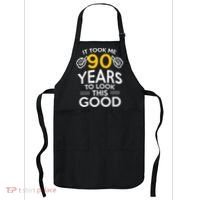 90th Birthday Gift, Took Me 90 Years - 90 Year Old Shirt Apron thumb 0
