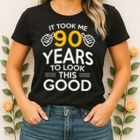 90th Birthday Gift, Took Me 90 Years - 90 Year Old Shirt Women's T-Shirt thumb 2