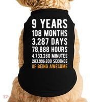 9th Birthday Gift 9 Years Old Being Awesome Doggie Tank thumb 0