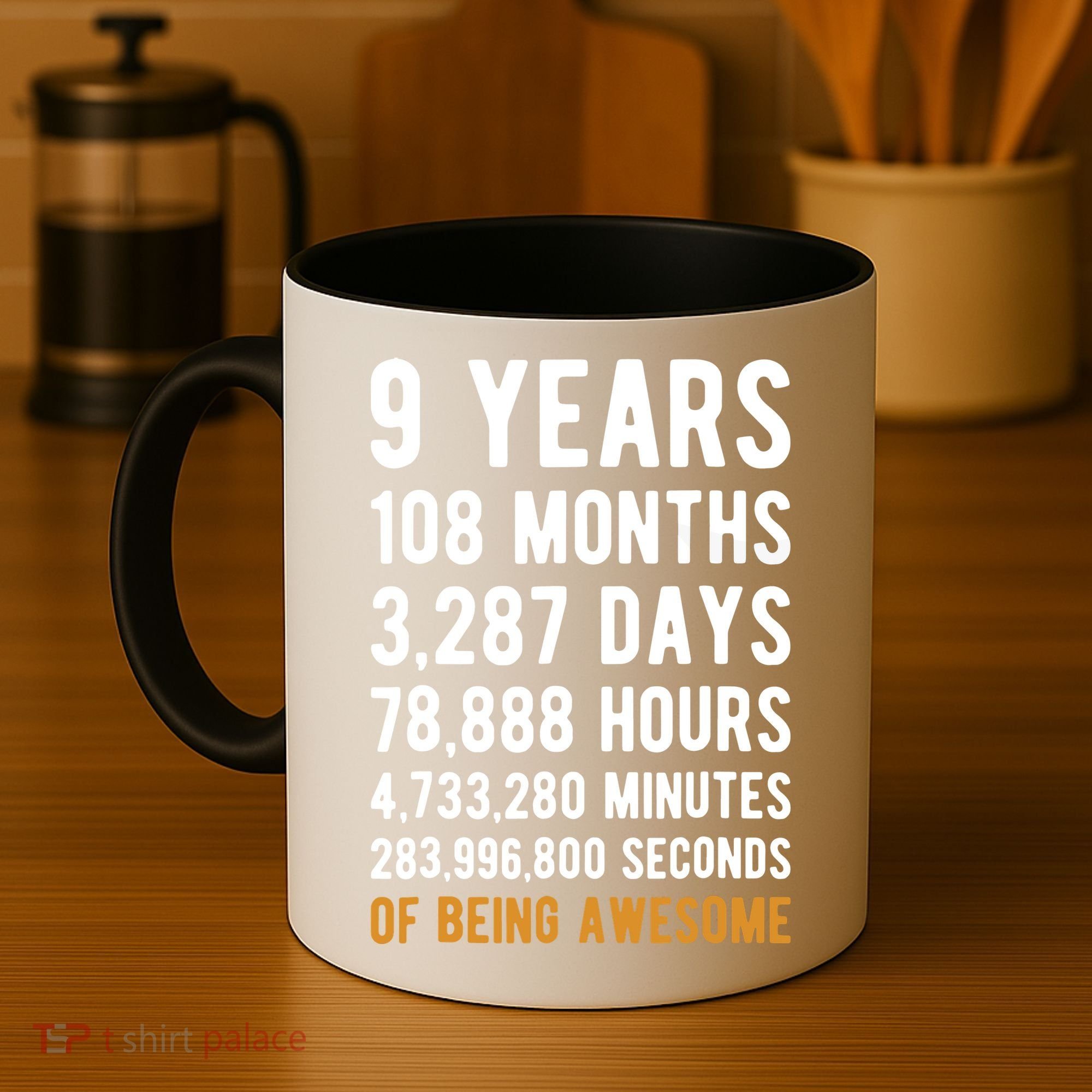 9th Birthday Gift 9 Years Old Being Awesome Coffee Mug
