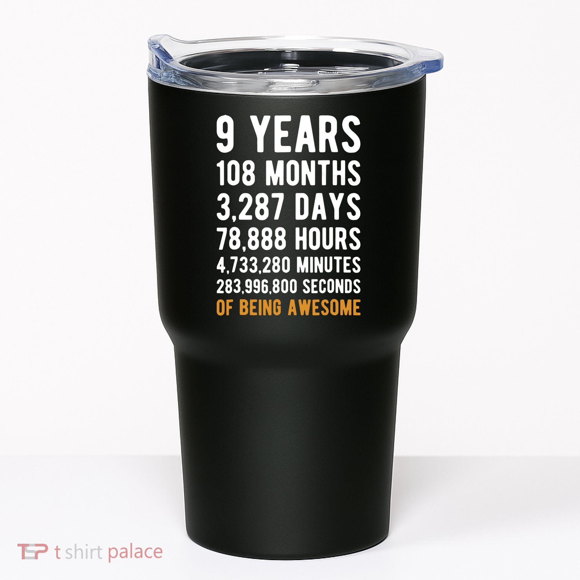 9th Birthday Gift 9 Years Old Being Awesome Tumbler