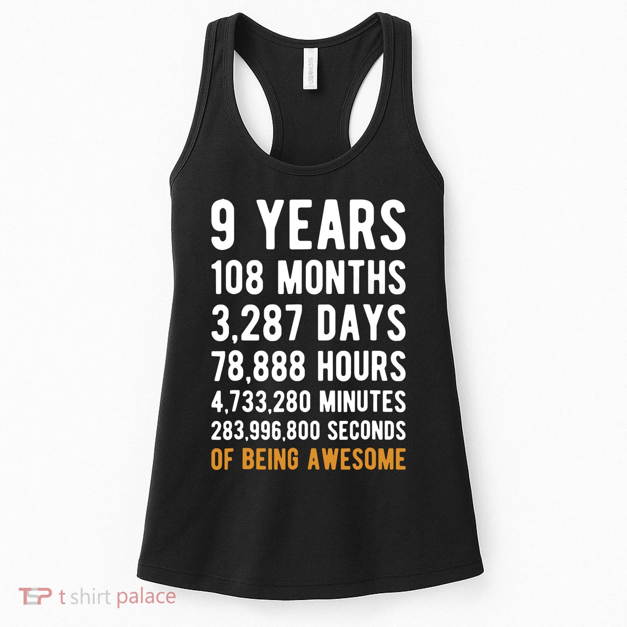 9th Birthday Gift 9 Years Old Being Awesome Women's Tank Top