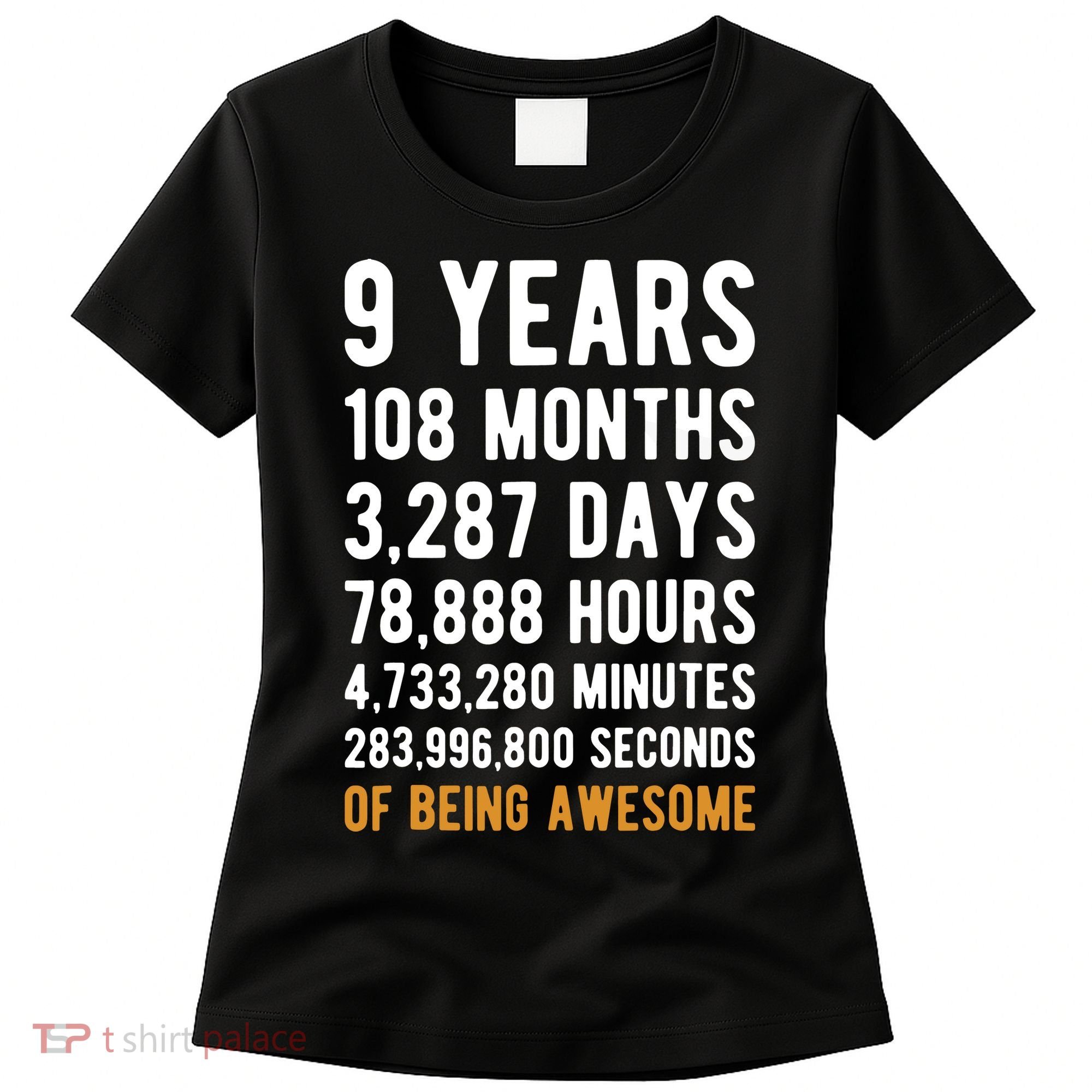 9th Birthday Gift 9 Years Old Being Awesome Women's T-Shirt