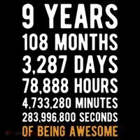 9th Birthday Gift 9 Years Old Being Awesome Women's T-Shirt thumb 6