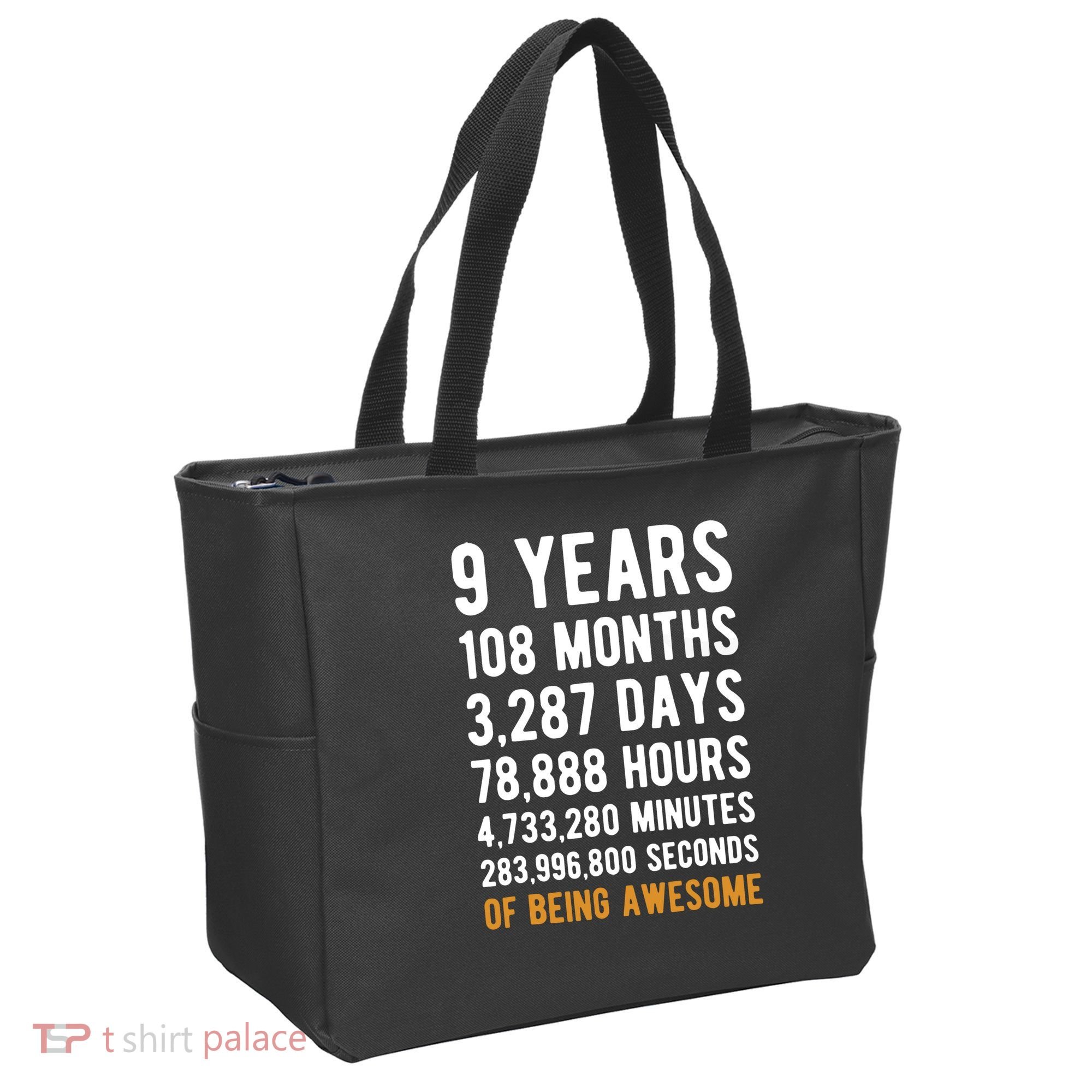 9th Birthday Gift 9 Years Old Being Awesome Tote Bag