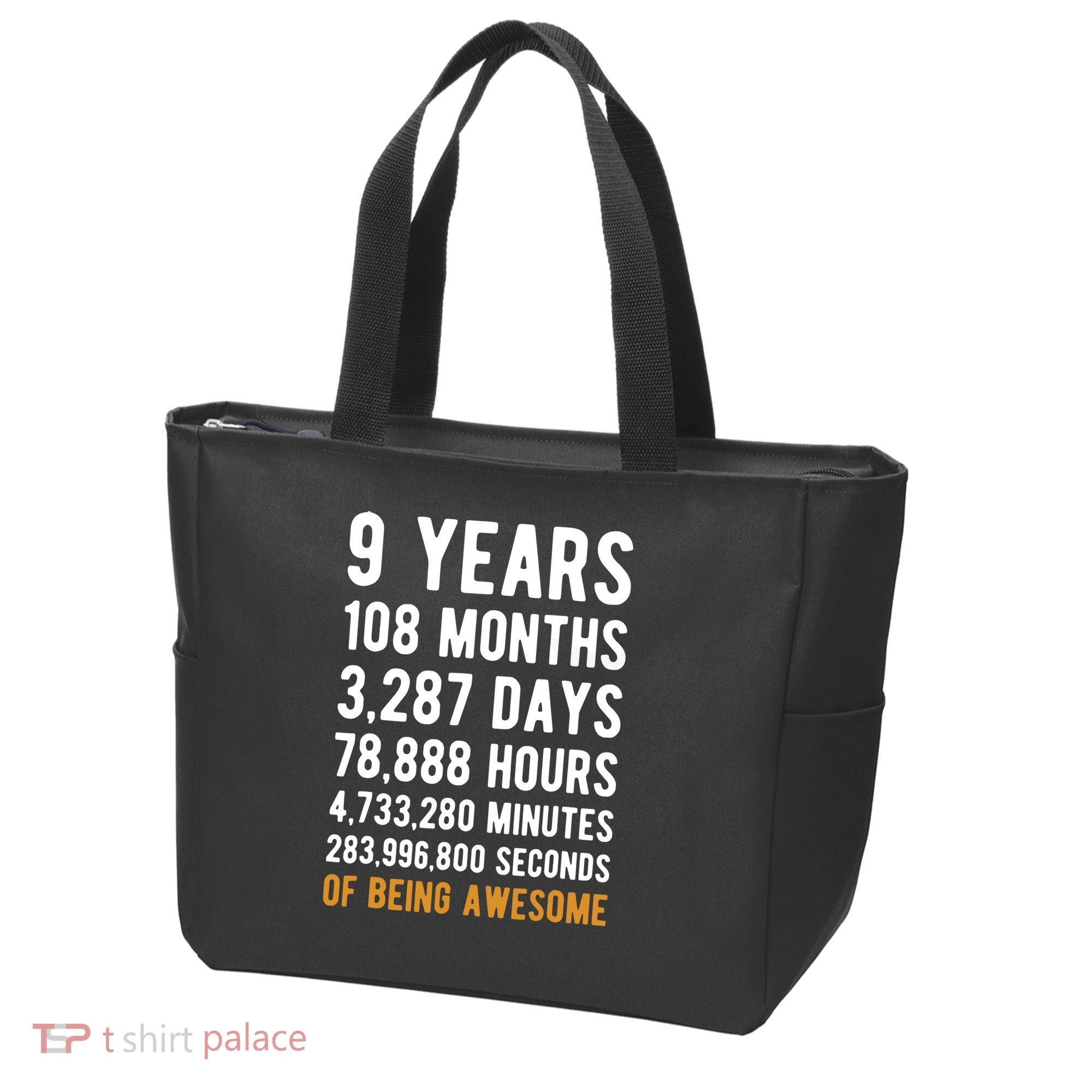 9th Birthday Gift 9 Years Old Being Awesome Tote Bag