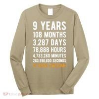 9th Birthday Gift 9 Years Old Being Awesome Long Sleeve Shirt thumb 0