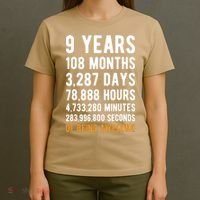 9th Birthday Gift 9 Years Old Being Awesome T-Shirt thumb 4