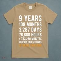9th Birthday Gift 9 Years Old Being Awesome T-Shirt thumb 5