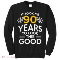 90th Birthday Gift, Took Me 90 Years - 90 Year Old shirt Tall Sweatshirt thumb 0