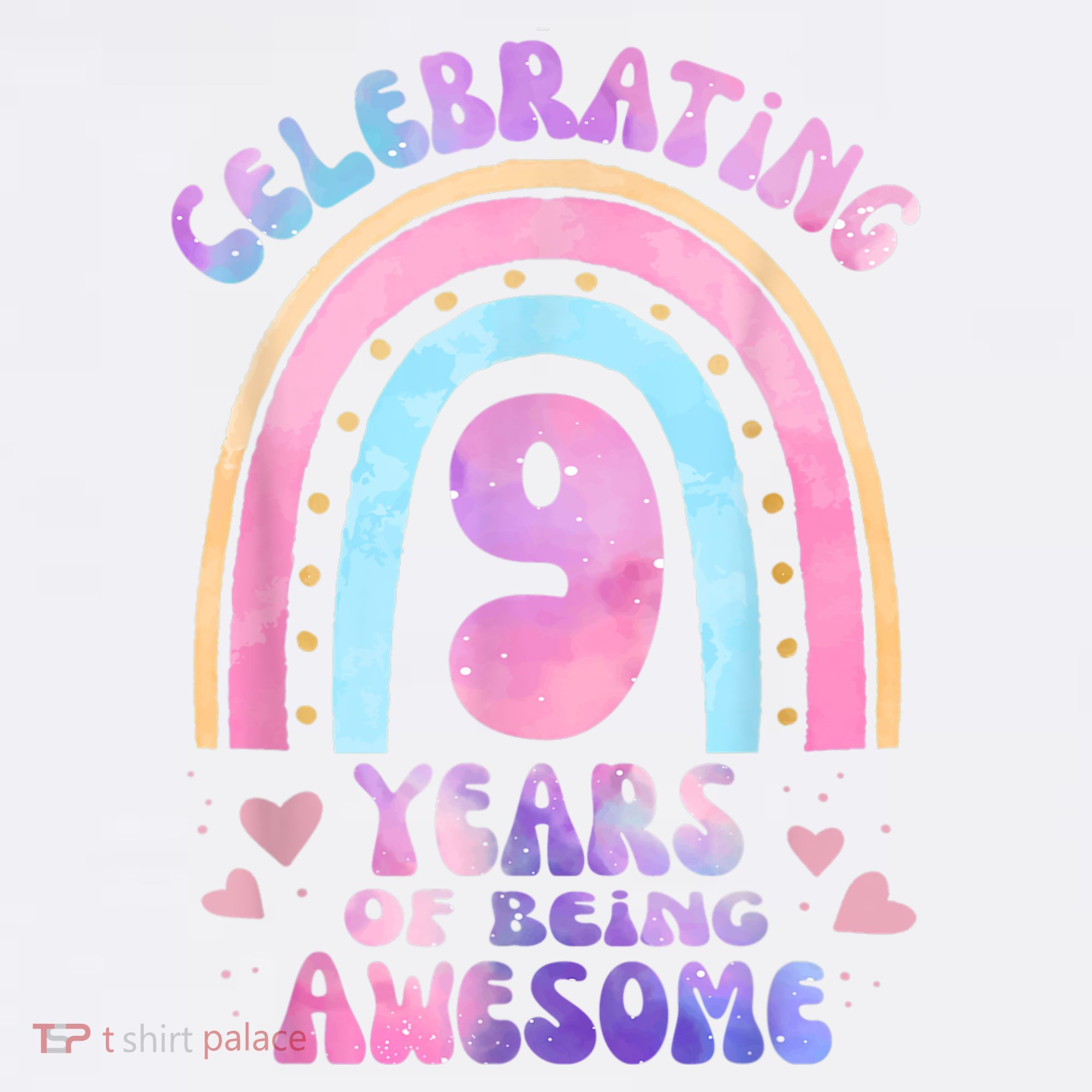 9th Birthday Girl Tie Dye 9 Years Of Being Awesome Bday Women's Hoodie