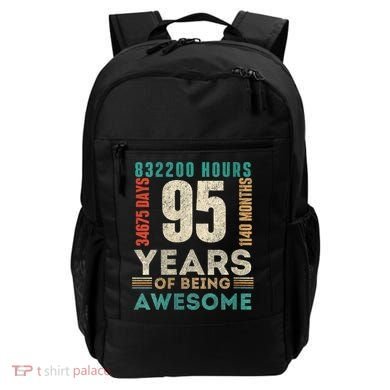 95th Birthday Hours Days Months 95 Years Old Bday Backpack