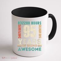95th Birthday Hours Days Months 95 Years Old Bday Coffee Mug thumb 1