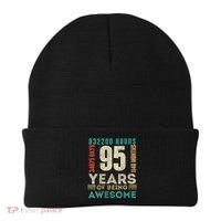 95th Birthday Hours Days Months 95 Years Old Bday Beanie thumb 0