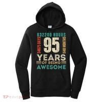 95th Birthday Hours Days Months 95 Years Old Bday Women's Hoodie thumb 0