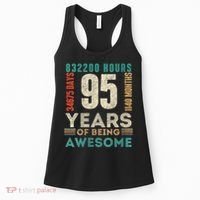 95th Birthday Hours Days Months 95 Years Old Bday Women's Tank Top thumb 0