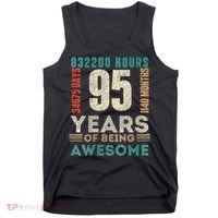 95th Birthday Hours Days Months 95 Years Old Bday Tank Top thumb 0