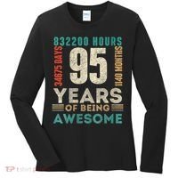 95th Birthday Hours Days Months 95 Years Old Bday Women's Long Sleeve Shirt thumb 0