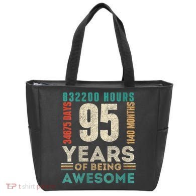 95th Birthday Hours Days Months 95 Years Old Bday Tote Bag