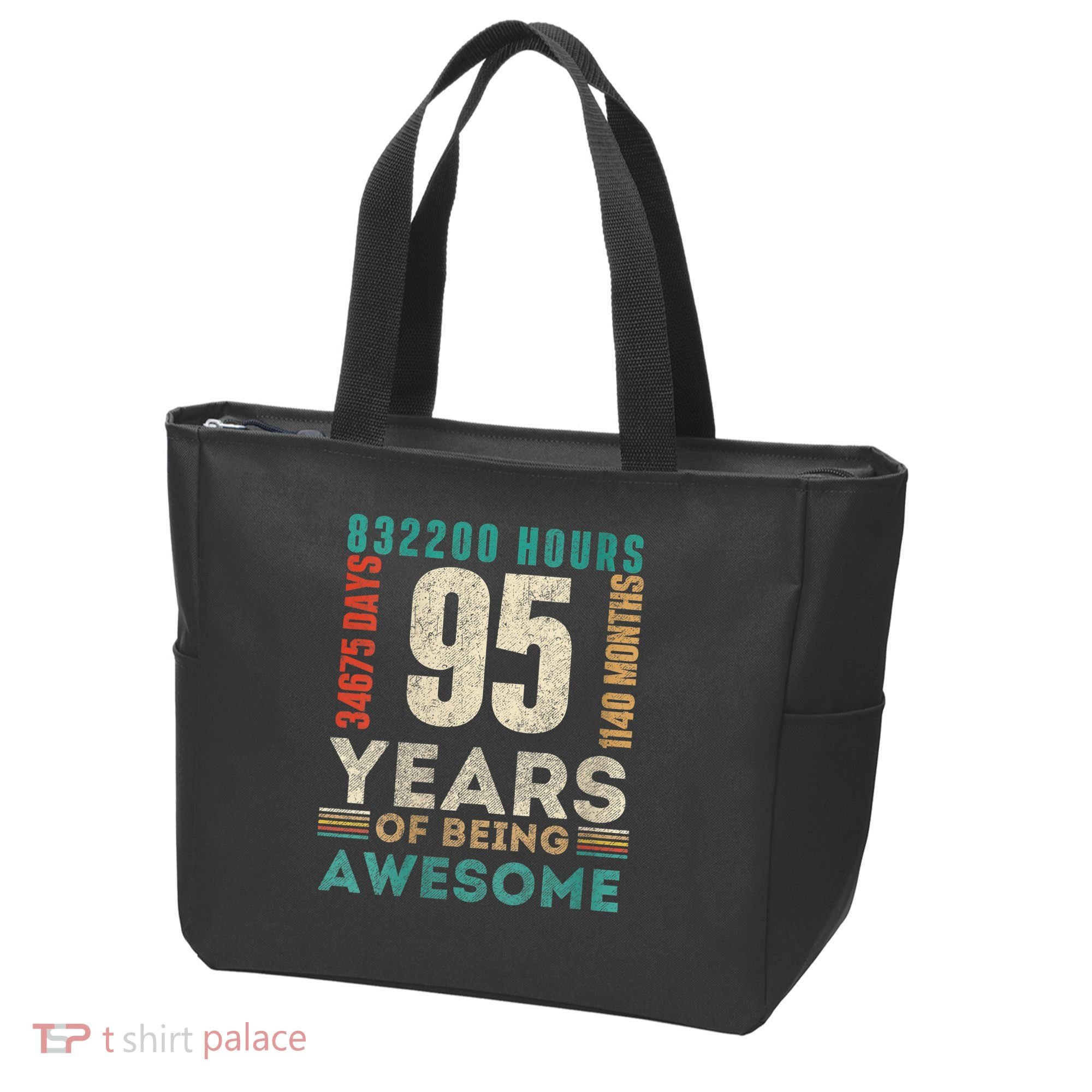 95th Birthday Hours Days Months 95 Years Old Bday Tote Bag