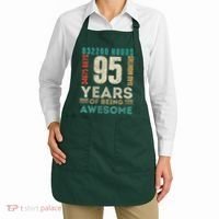 95th Birthday Hours Days Months 95 Years Old Bday Apron thumb 2