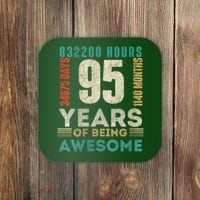 95th Birthday Hours Days Months 95 Years Old Bday Coaster thumb 0