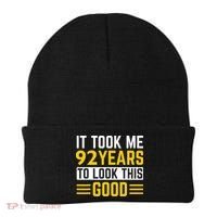 92nd Birthday It Took Me 92 Years To Look This Good Beanie thumb 0