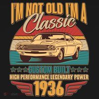 90th Birthday I'm Not Old I'm A Classic Custom Built Car 1936 Backpack thumb 2