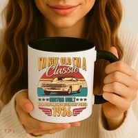 90th Birthday I'm Not Old I'm A Classic Custom Built Car 1936 Coffee Mug thumb 3