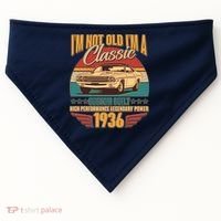 90th Birthday I'm Not Old I'm A Classic Custom Built Car 1936 USA-Made Doggie Bandana thumb 0