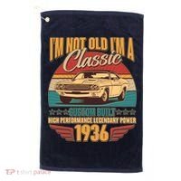 90th Birthday I'm Not Old I'm A Classic Custom Built Car 1936 Golf Towel thumb 0