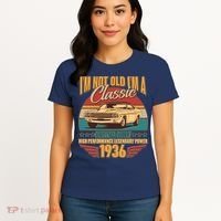 90th Birthday I'm Not Old I'm A Classic Custom Built Car 1936 Women's T-Shirt thumb 4
