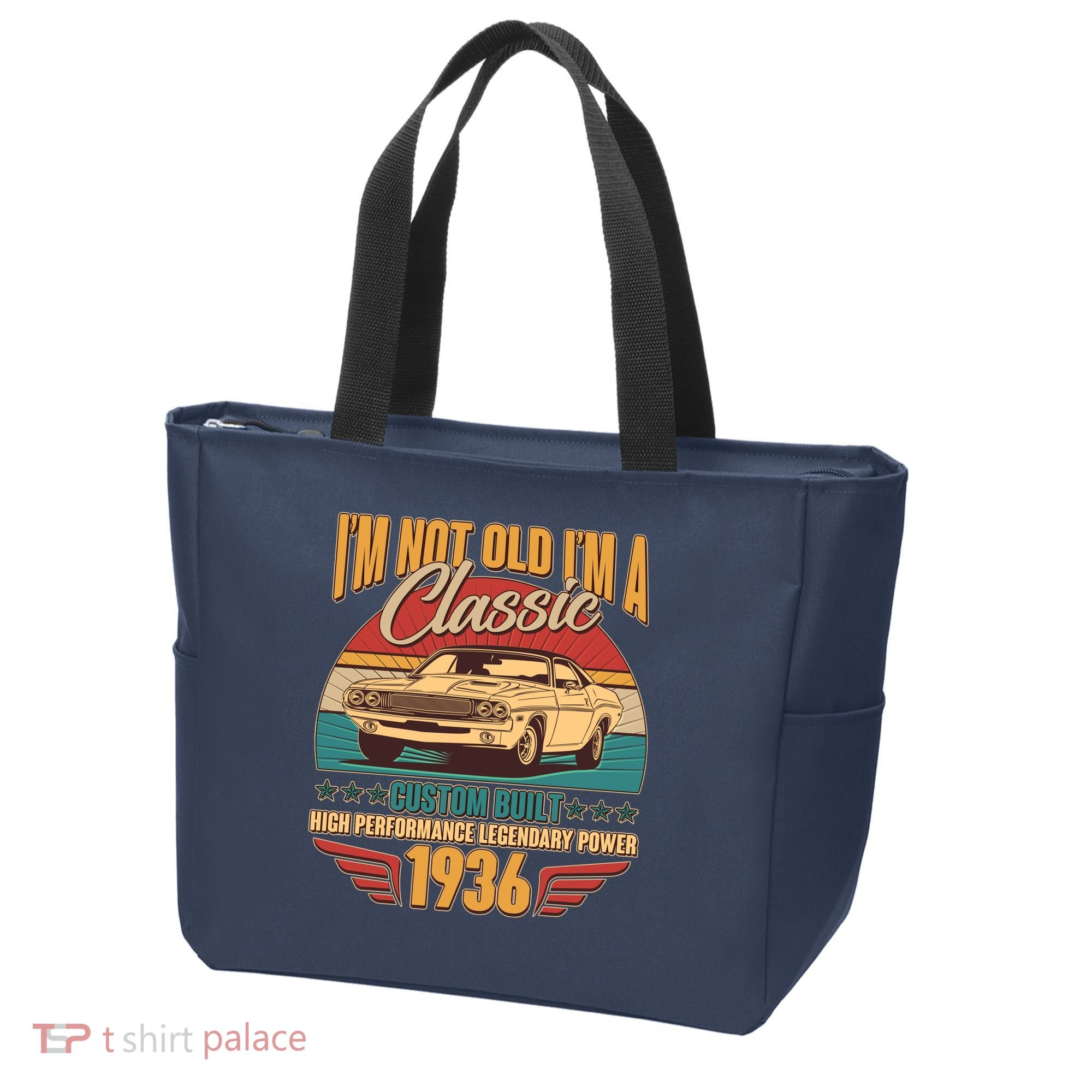 90th Birthday I'm Not Old I'm A Classic Custom Built Car 1936 Tote Bag