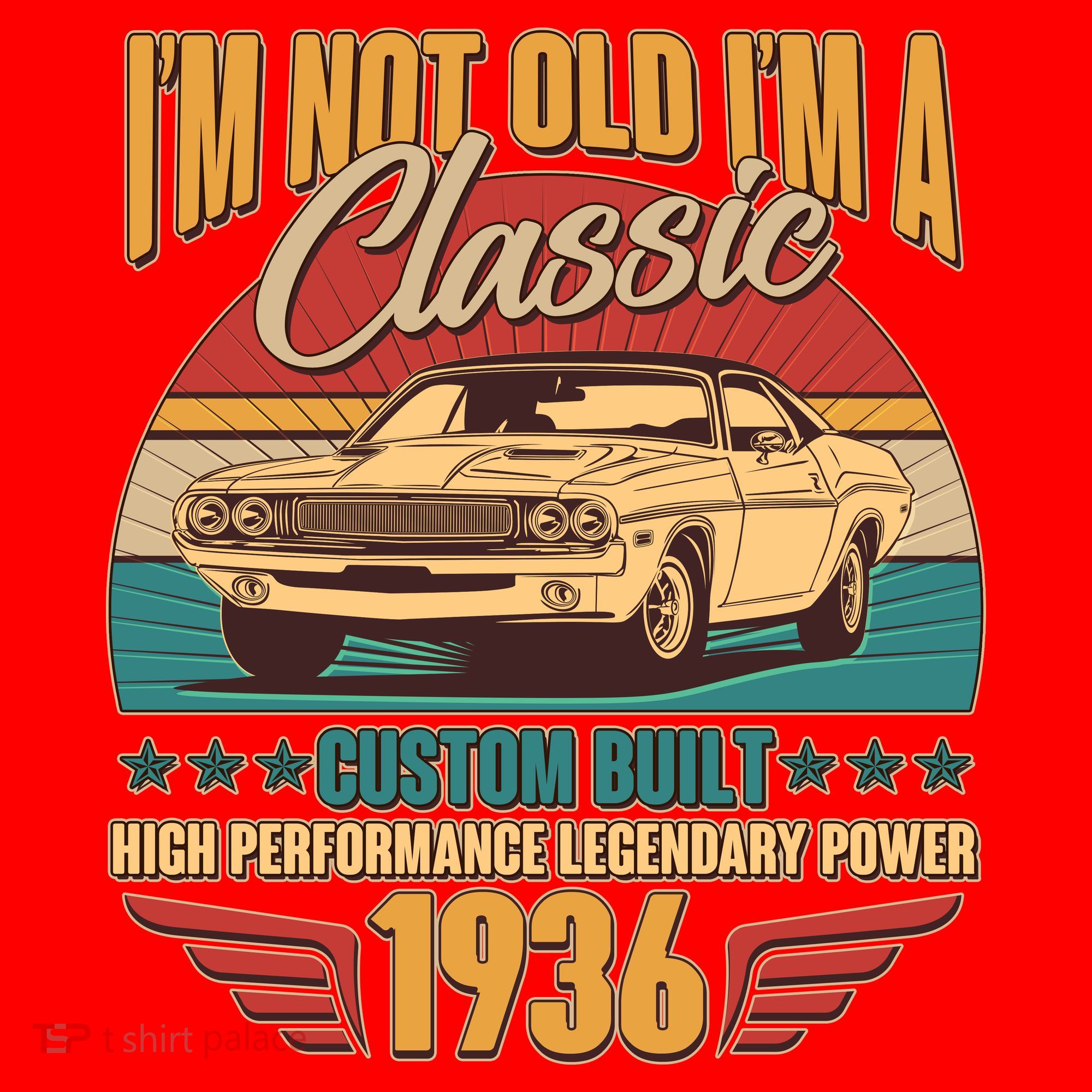90th Birthday I'm Not Old I'm A Classic Custom Built Car 1936 Santa Hat