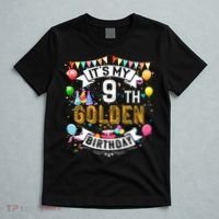 9th Birthday It's My 9th Golden Birthday Vintage T-Shirt thumb 5