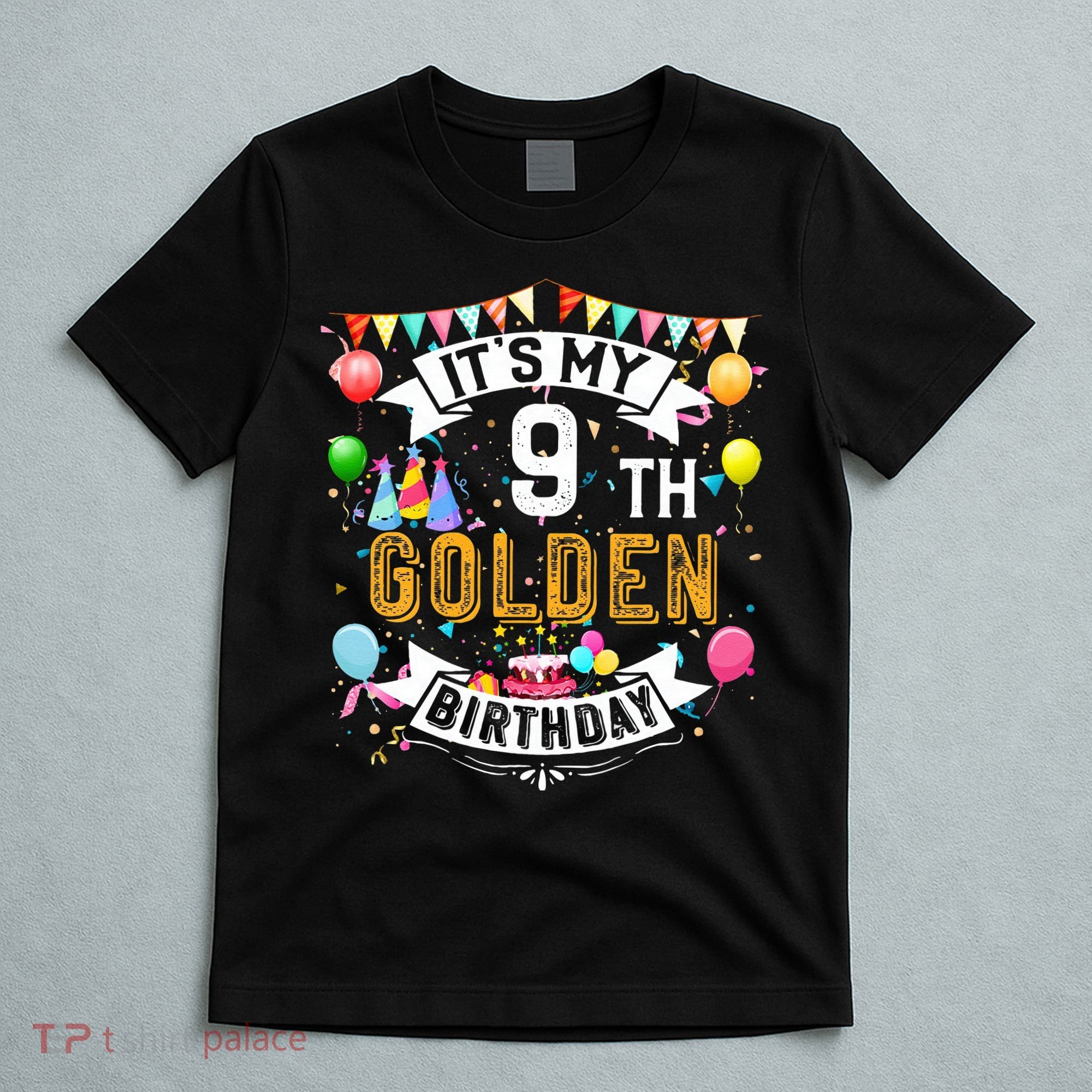 9th Birthday It's My 9th Golden Birthday Vintage T-Shirt