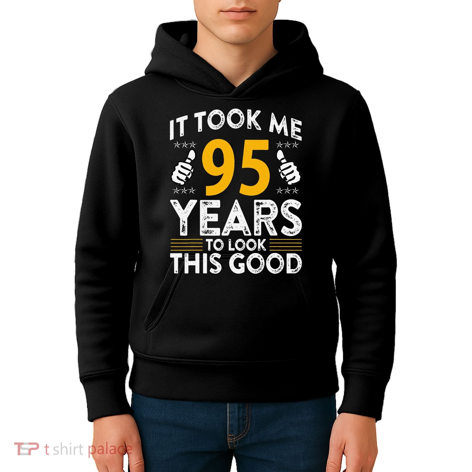 95th Birthday It Took Me 95 Years Good Funny 95 Year Old Kids Hoodie