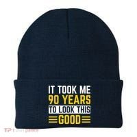 90Th Birthday It Took Me 90 Years To Look This Good Beanie thumb 0