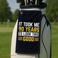 90Th Birthday It Took Me 90 Years To Look This Good Golf Towel thumb 2